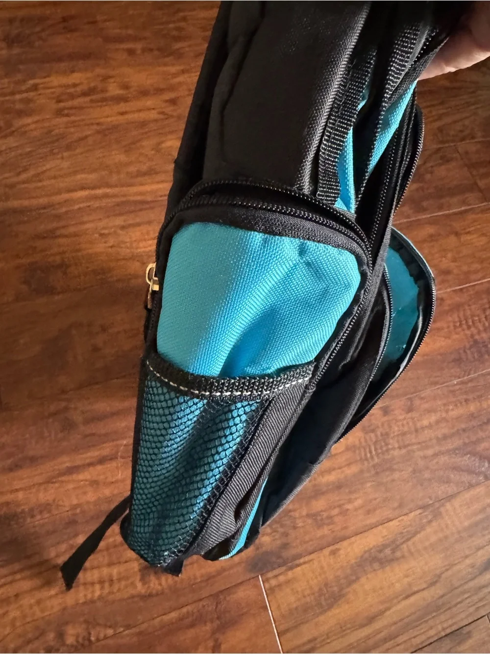 Athletic Works Men's Black, Blue and Gray Multi-Compartment Backpack